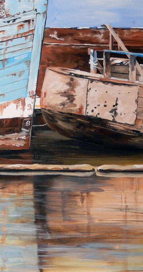 Boats - Nautical - "End of a Journey" by Katrina Case