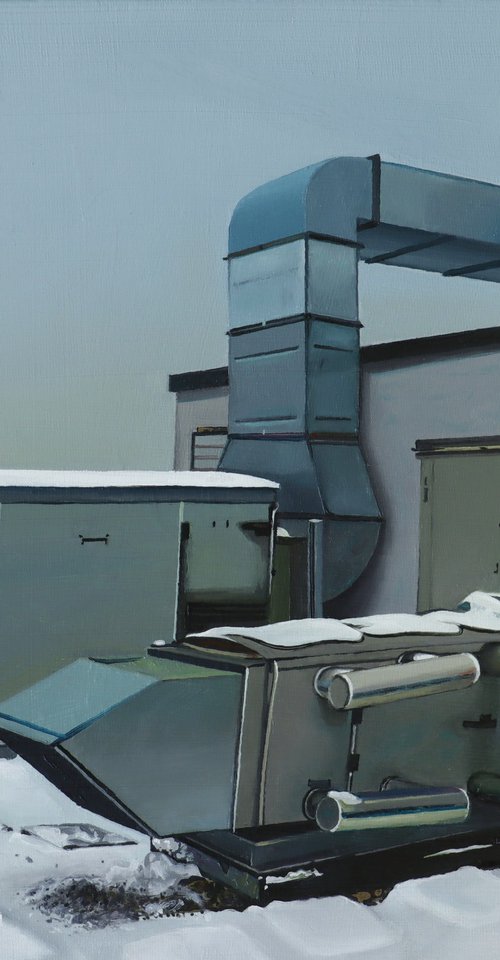 Machine on the roof by Zoltan Till