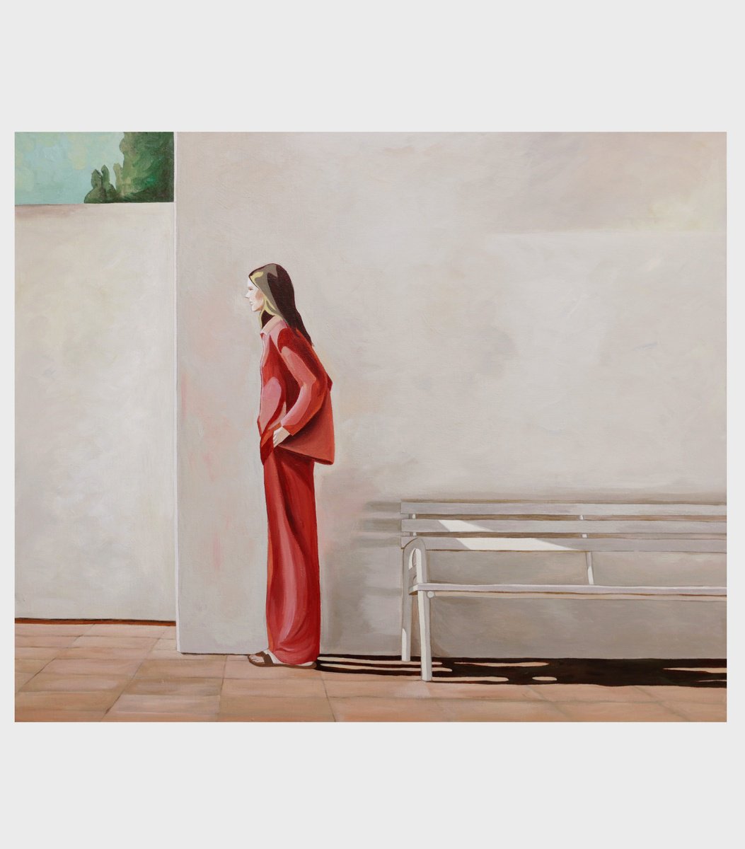 Expressive Portrait Acrylic Painting By Young Park, 29 X 24", Silence Full Of Possibility., Original Artwork