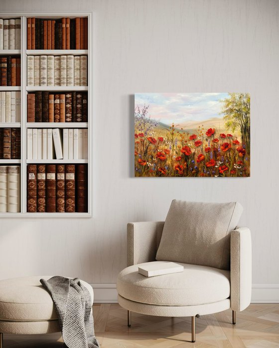 Poppies in the heart