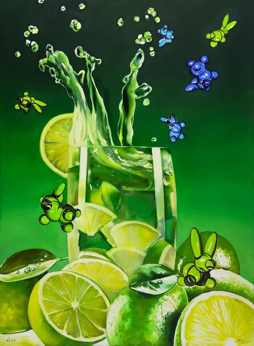 Urban And Pop Oil Painting , The Sour Taste Of Lime By Igor Konovalov, 53 X 73, Artwork For Sale On Artfinder