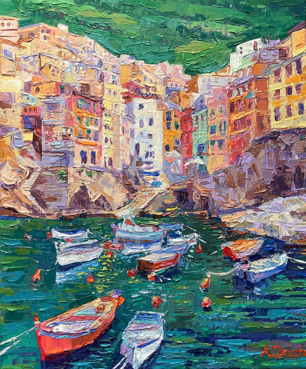 Riomaggiore - Cinque Terre by Adriana Dziuba