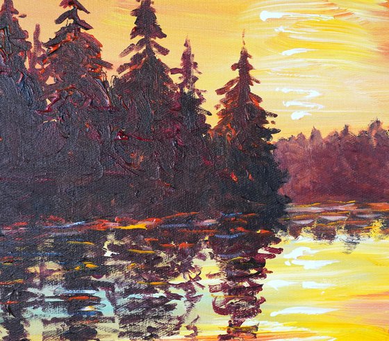 Romantic Evening Landscape D 1