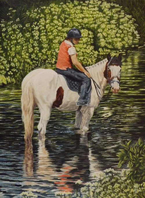 In the river at Cahirmee by Pauline Sharp