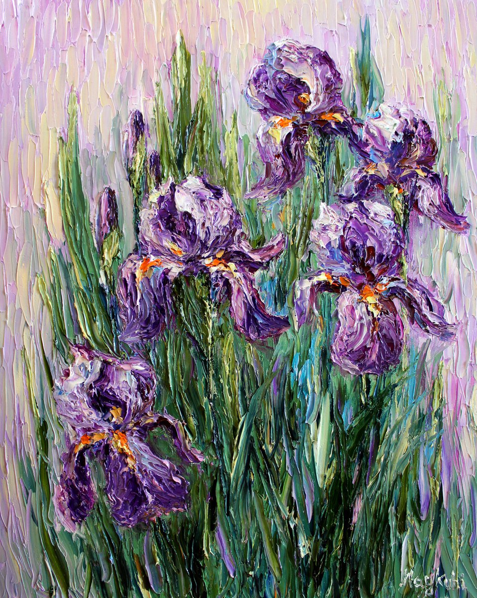 Just Irises by Haykuhi Khachatryan