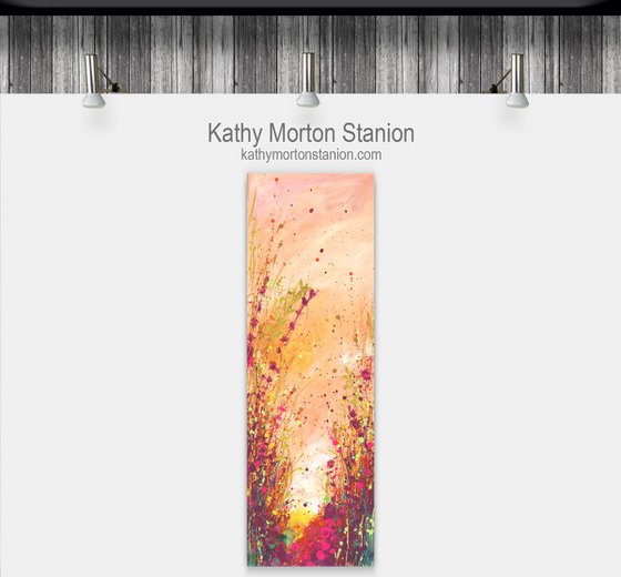 Autumn Dream  -  Abstract Meadow Flower Painting  by Kathy Morton Stanion