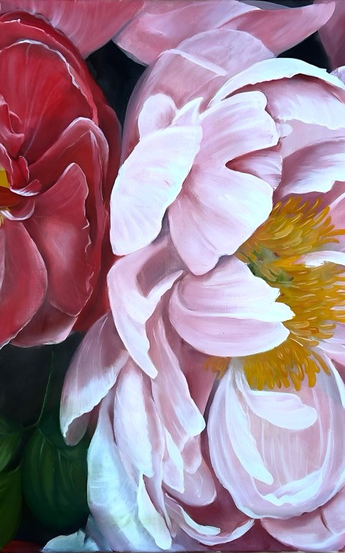 Between Peonies by Karina Kopteva