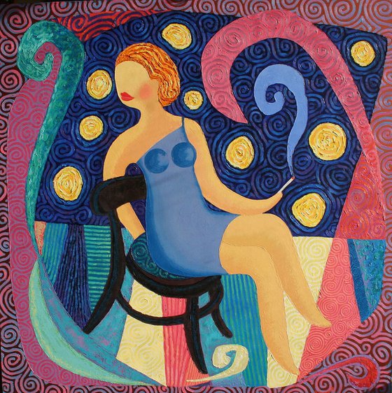 Smoking woman