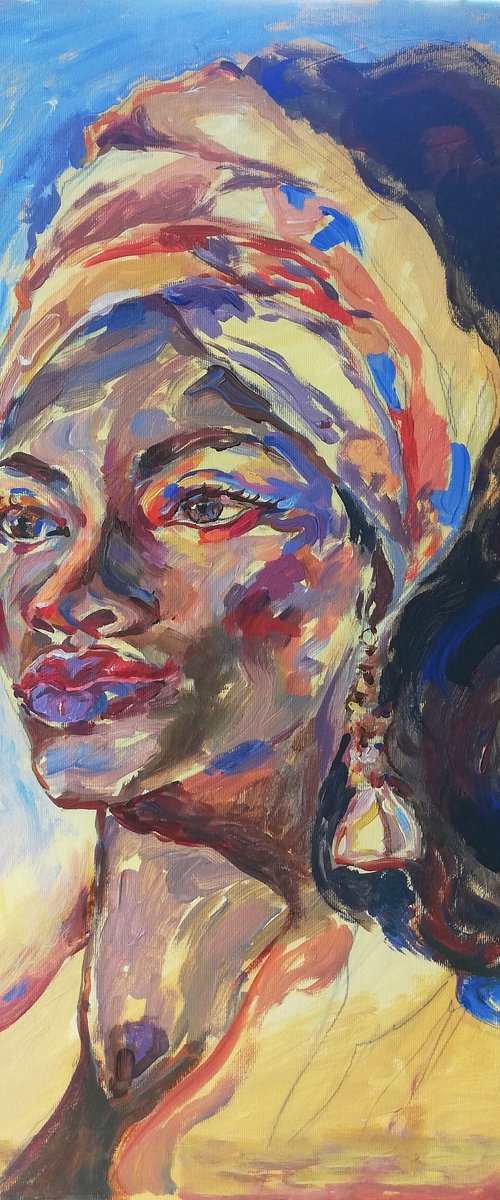 Golden Scarf by Jelena Djokic