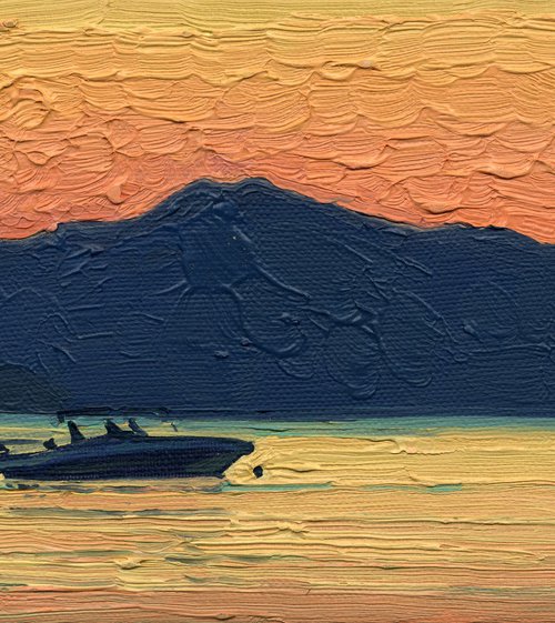 Boats at sunrise by Simon Kozhin