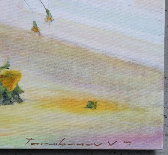 Sunflowers by the window