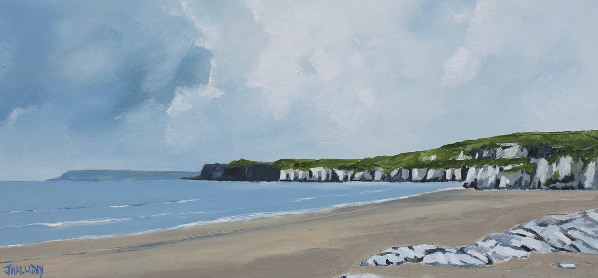 White Rocks Beach, Irish Landscape by John Halliday