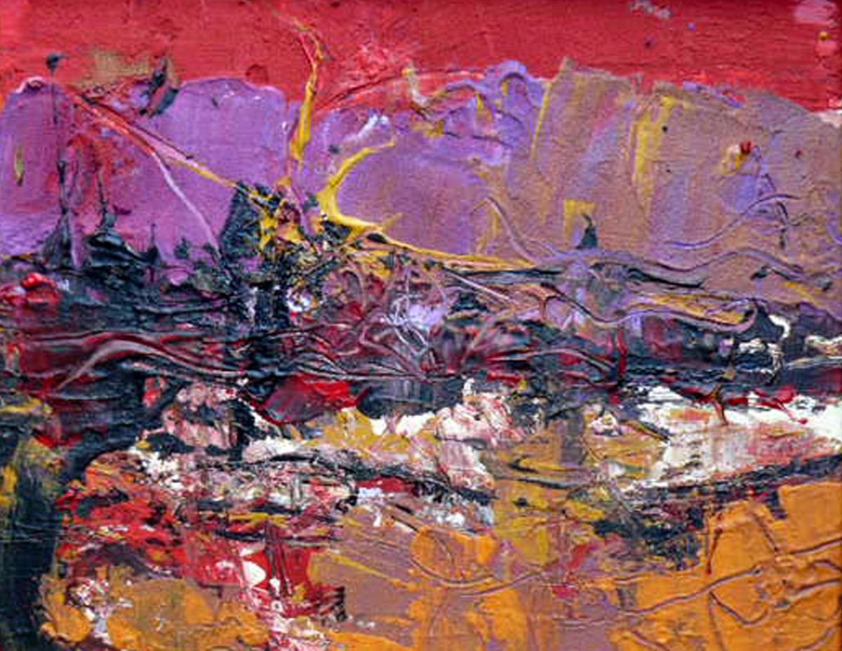 Landscape Collage By Jacques Donneaud, 22 X 18, Early Morning In Provence, Original Artwork