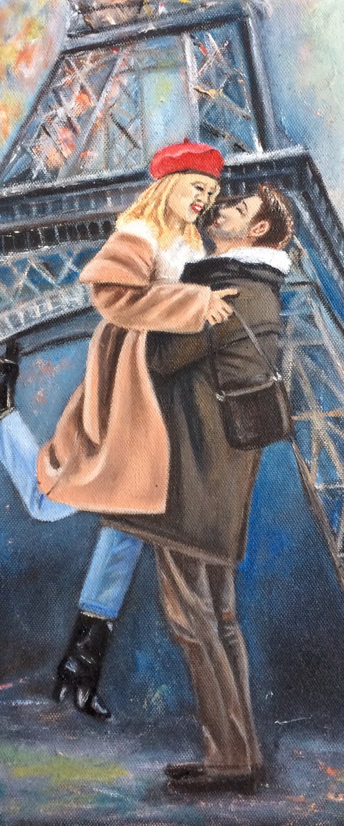 First kiss in Paris by Ira Whittaker