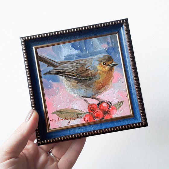 Robin bird painting