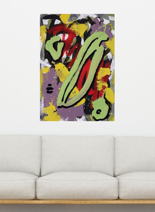 ABSTRACT 68x98cm by Angel Rivas