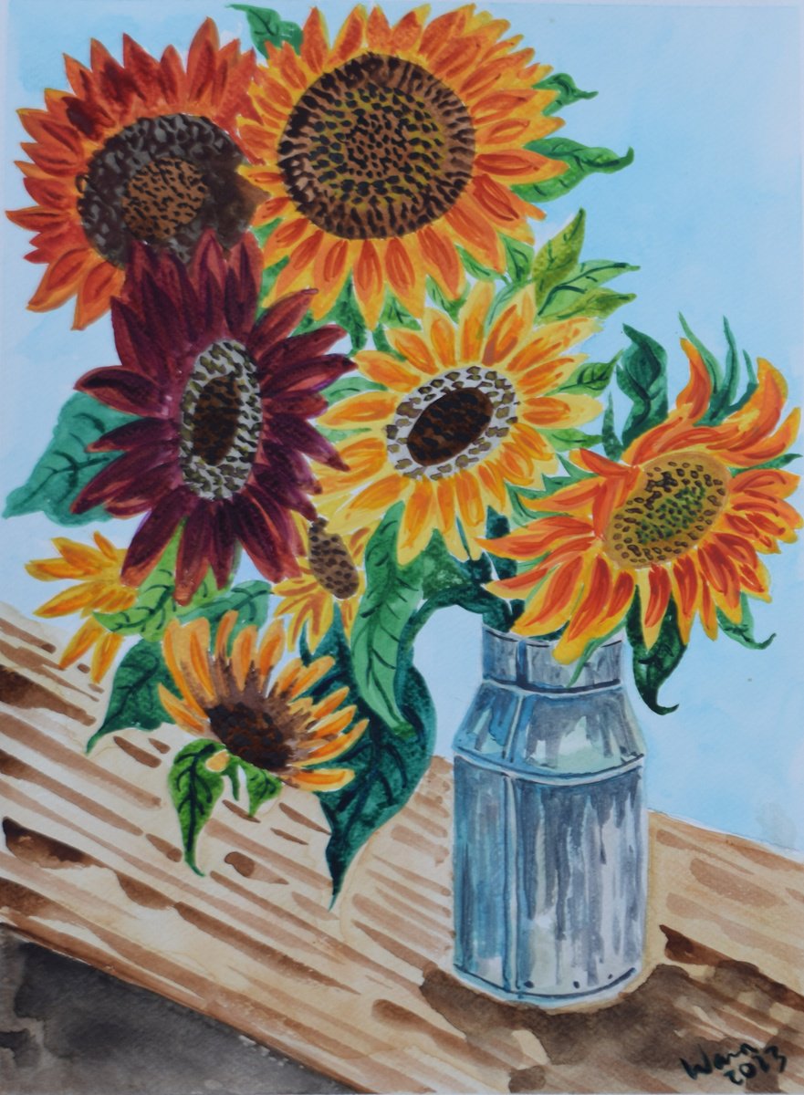 Sunflowers III by Kirsty Wain