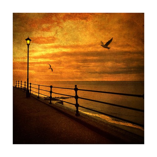 Streetlamp and Sea by Martin  Fry