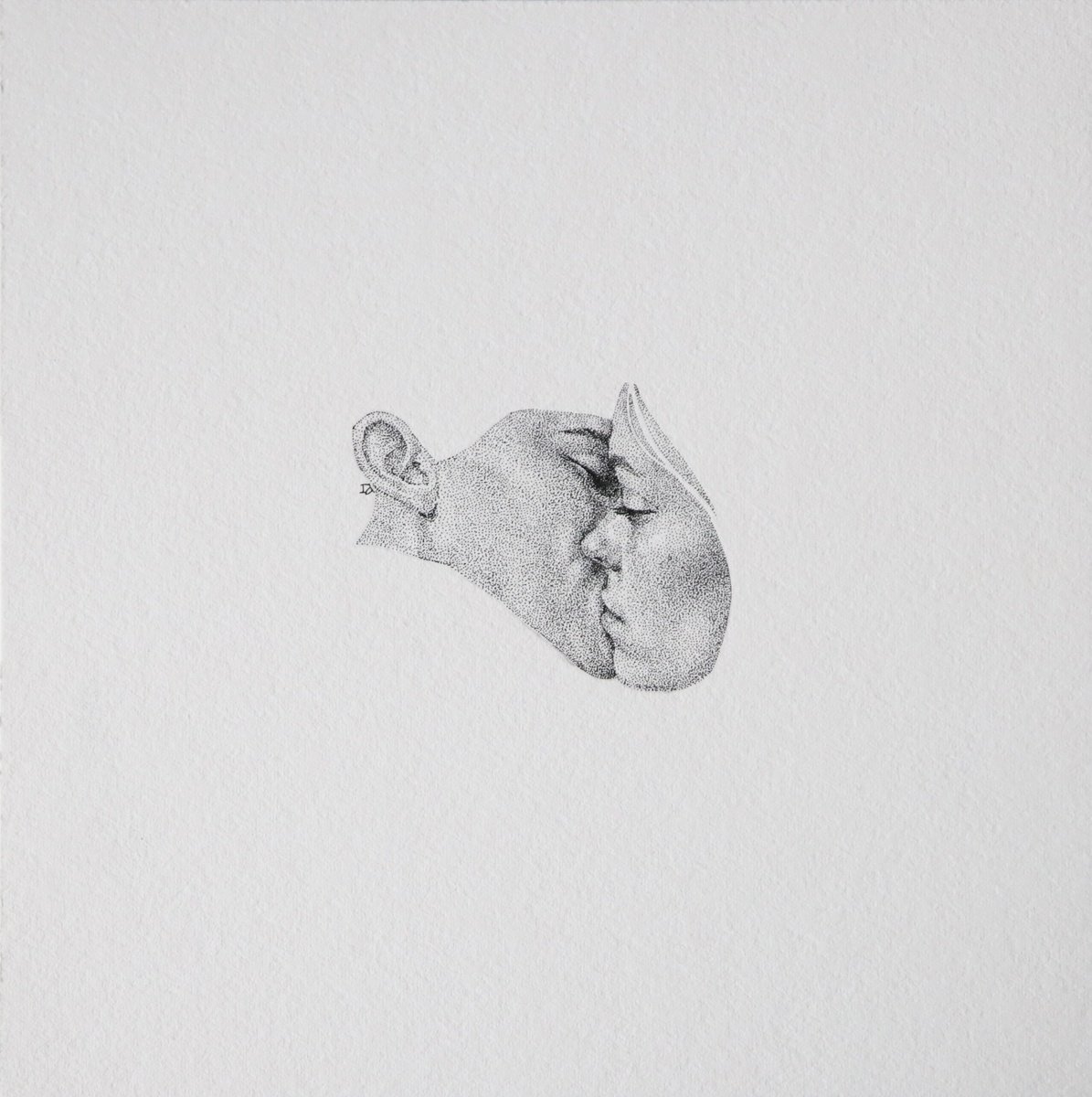 Photorealistic Ink Drawing , Touch By Iana Cherepanska, 6 X 6, Artwork For Sale On Artfinder