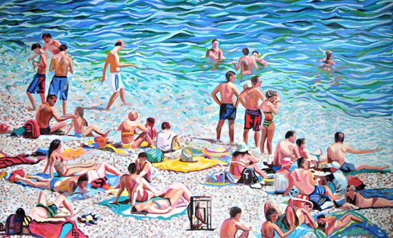 Extra Large   / 150 x 90 x 4 cm - At the beach