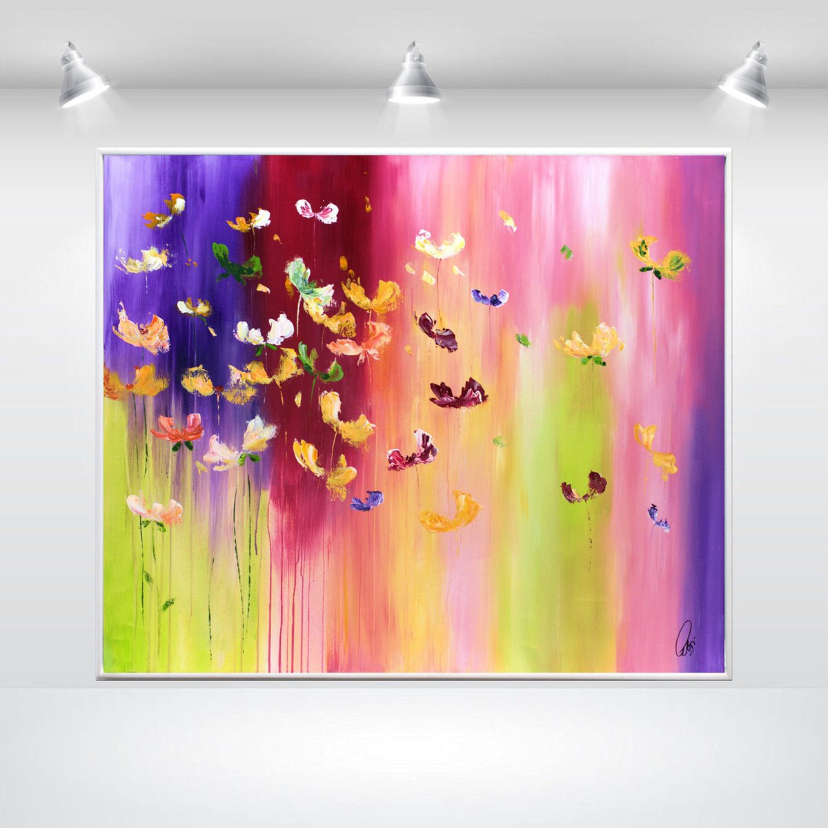  Colourful Spring By Edelgard Schroer, 48 X 41, Artwork For Sale On Artfinder
