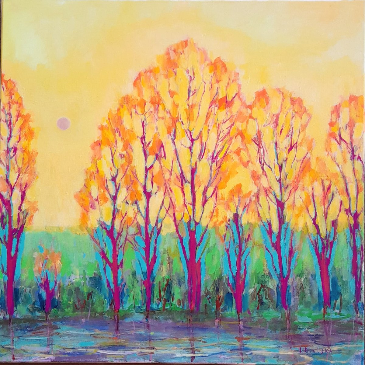  Spring Is Coming By One Air Art Studio, 24 X 24, Artwork For Sale On Artfinder