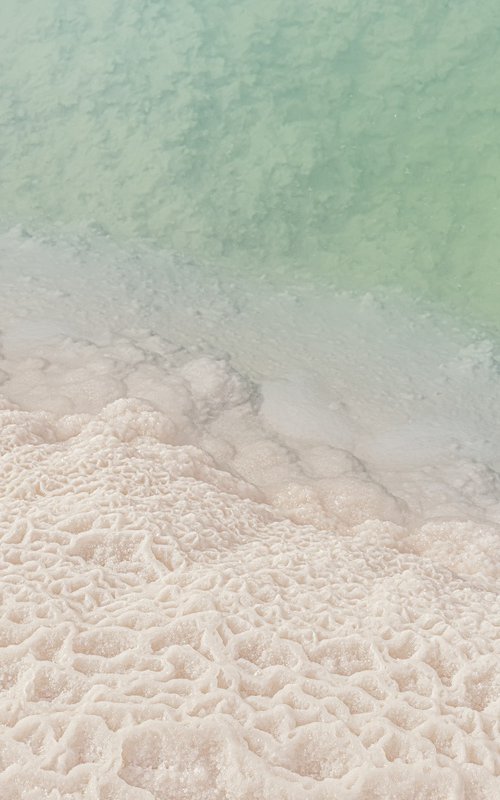 Dead Sea. Salt above water by Lidiya Dmitrieva