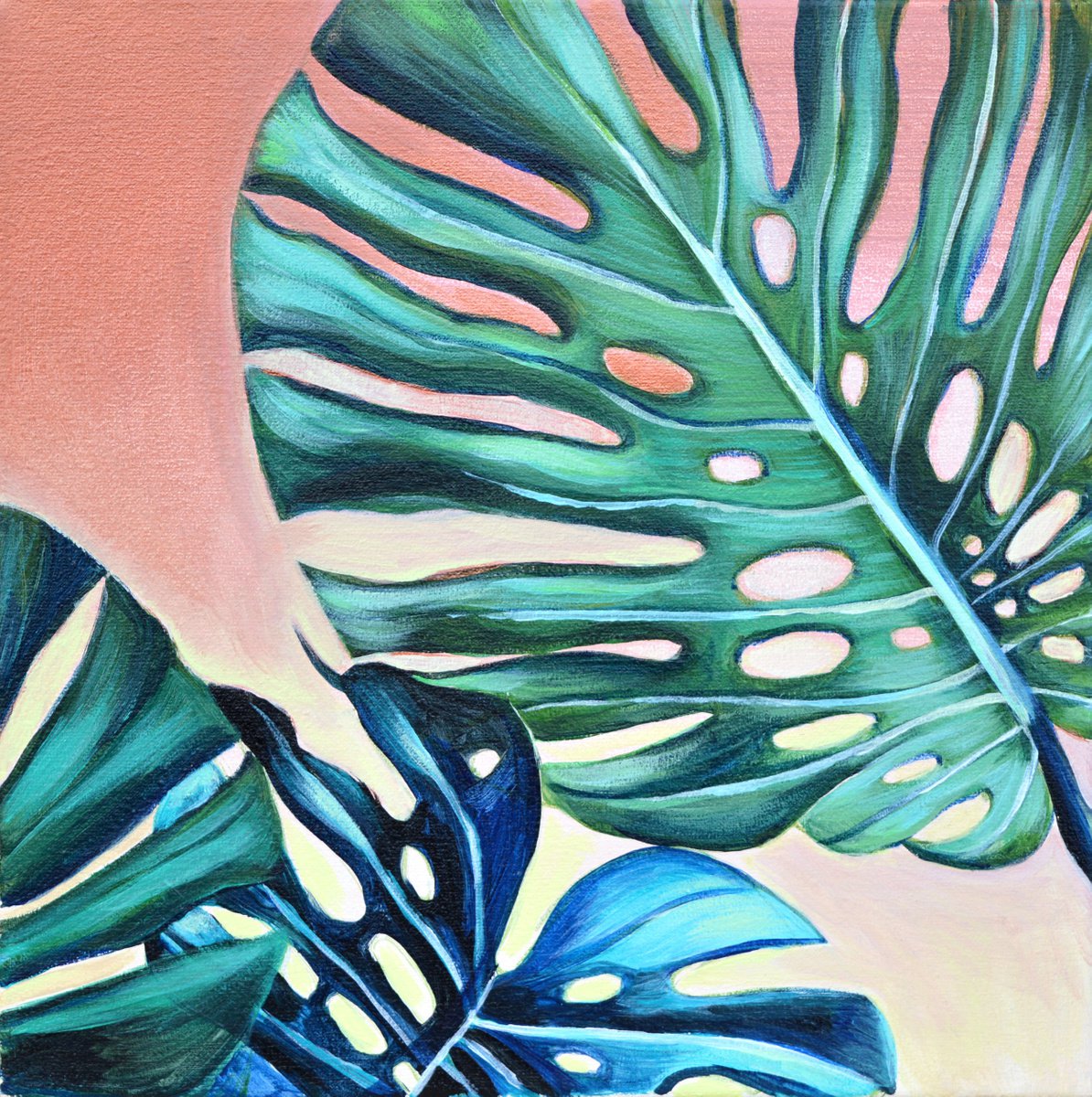 Tropic Mood - Original Acrylic Painting by Milena Gaytandzhieva