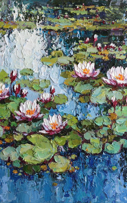 White Water Lilies by Anastasiia Valiulina