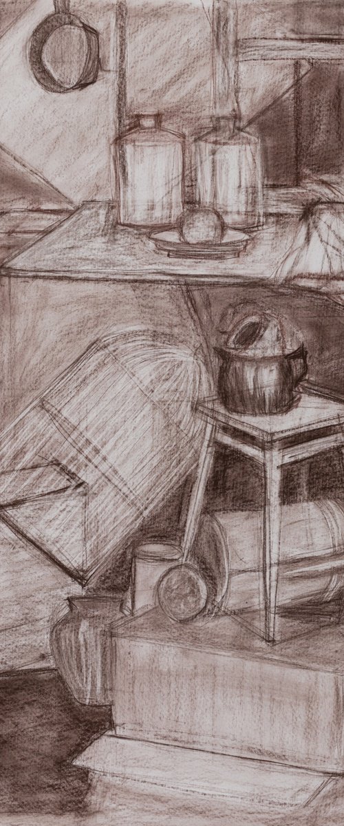 Sepia Still Life by Pamela Rys