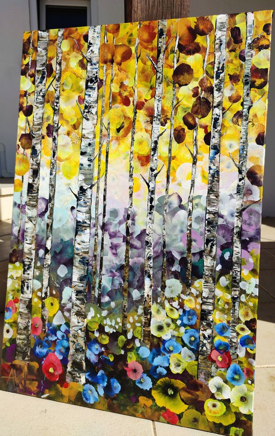Golden Birch Garden