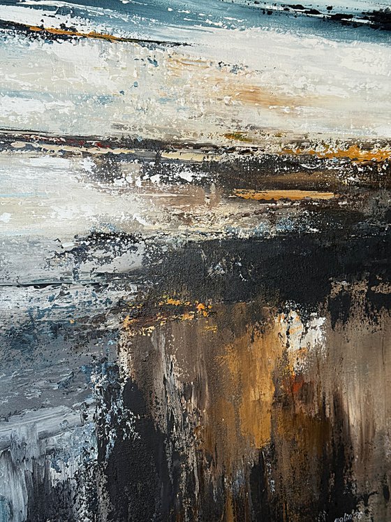 Large Abstract Seascape-Celestial Shoreline