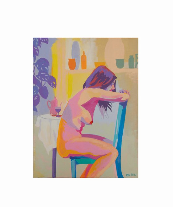 Abstract Female Nude Figure Study