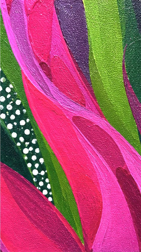 Tropical Leaves Dance #8 flower abstraction