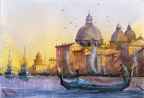 Sunset at Venice _01 by Rajan Dey