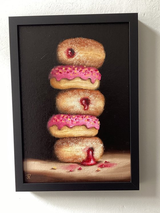 donut tower still life