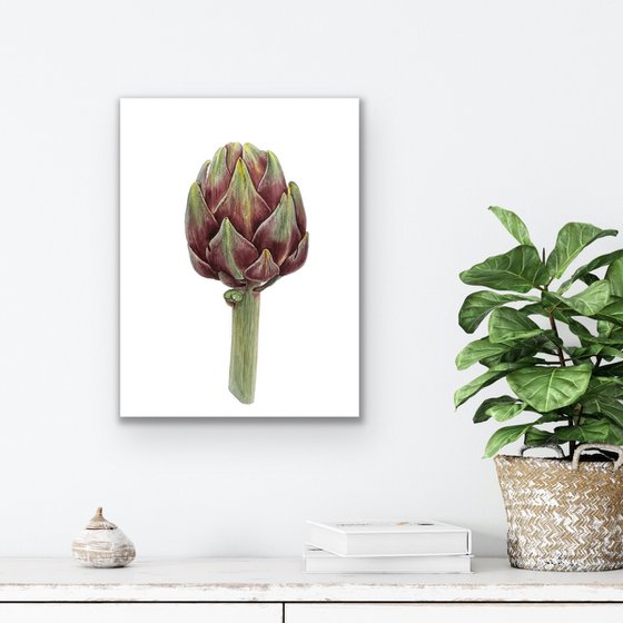 Artichoke. Original watercolor artvork.