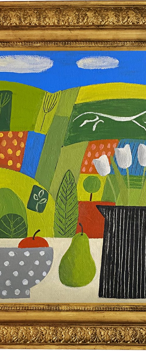 The Uffington White Horse by Jan Rippingham