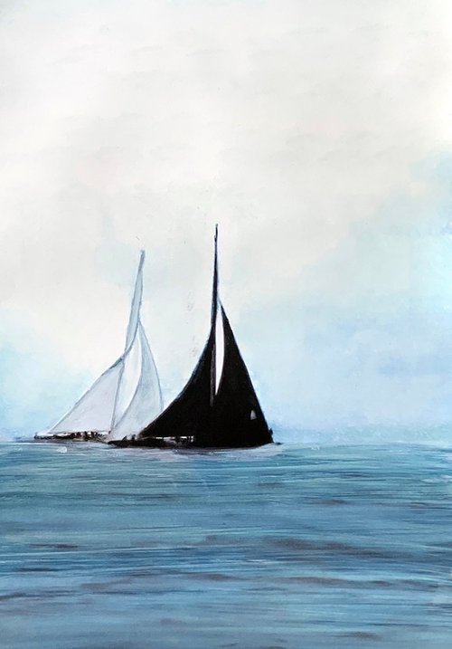 Sailing Black&White by Siniša Alujević