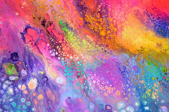 Flowing Energy 61 - Large Colorful Abstract