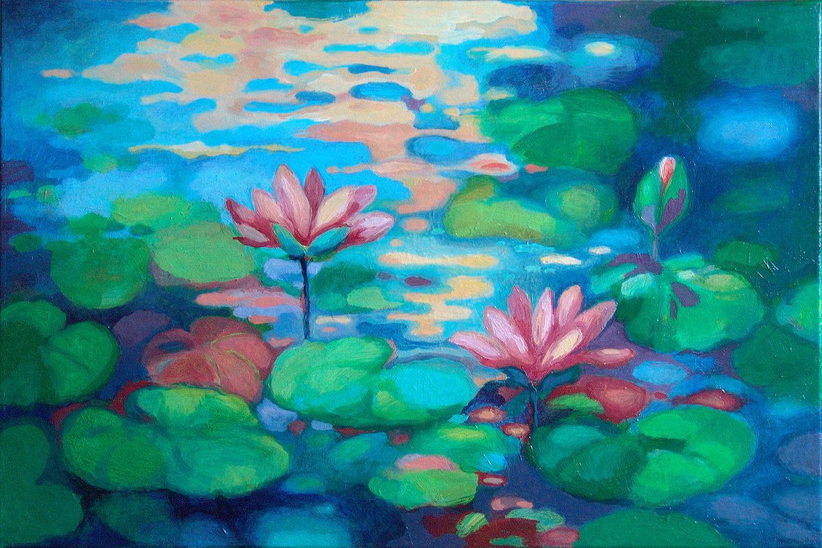 Water lilies - aroma of summer by Jolanta Czarnecka