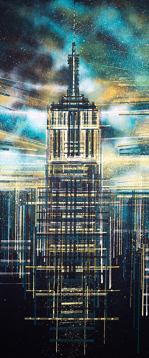 New York - The Empire State Building As Night Falls by Marc Todd