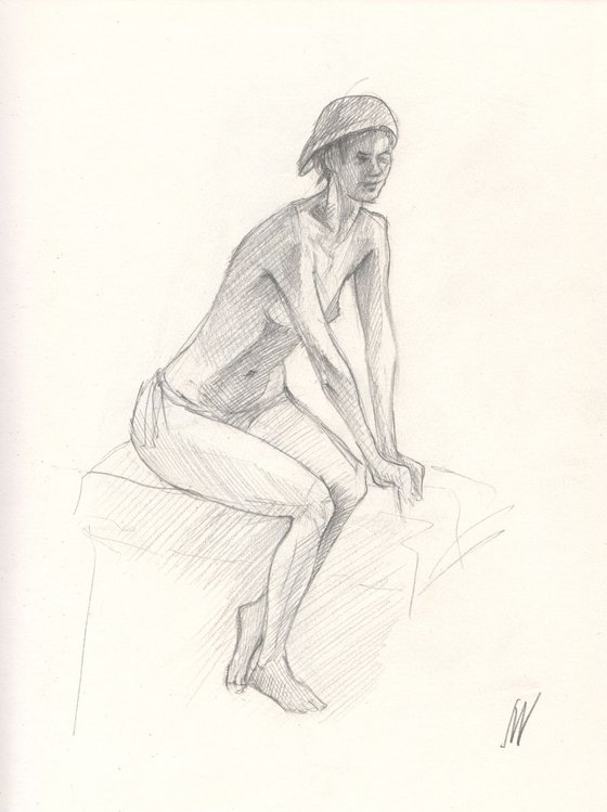 Sketch of Human body. Woman.30