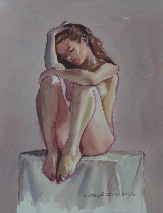 Seated female nude