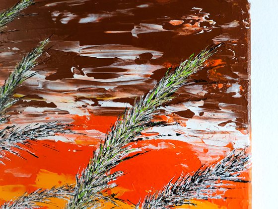 Grass In Brown Color