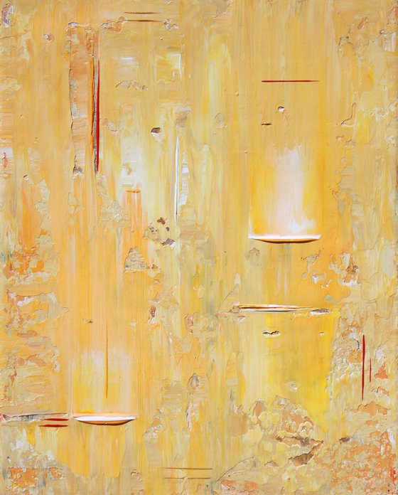 Yellow Orange White Abstract Concept