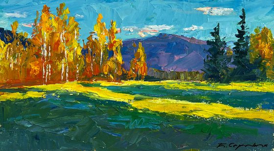 Golden Birch Forest