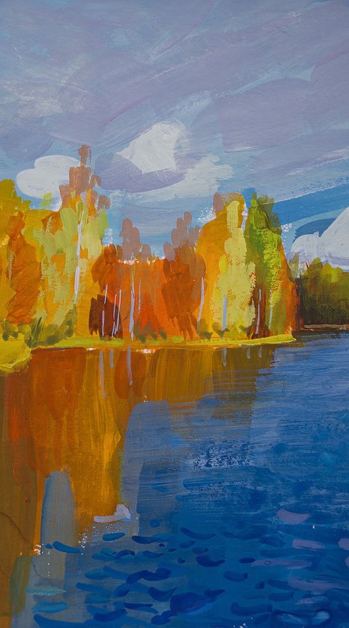 River of Fire and Light by Daria Zavadenko