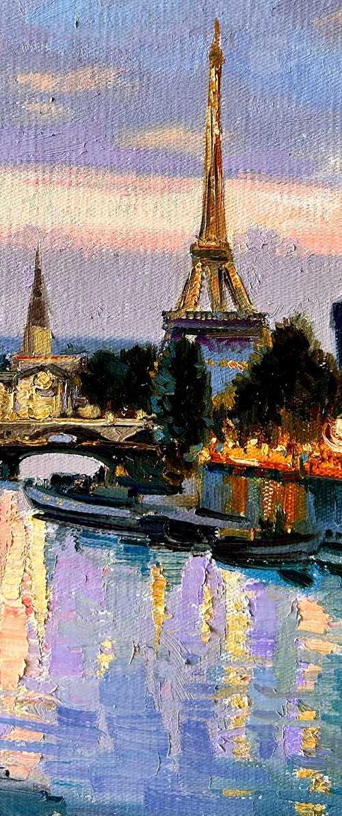 Evening Reflections in Paris by Khanlar Asadullayev