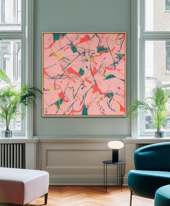 Fragmenst pink square